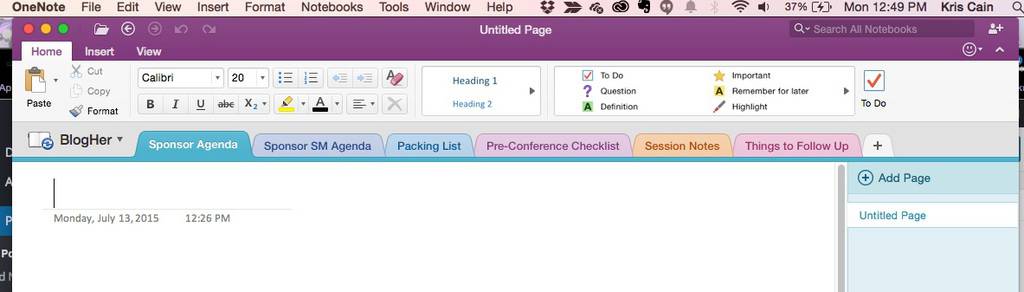 OneNote_Conference_Headings