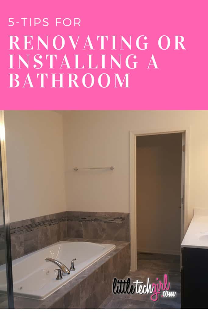 Renovating or Installing a Bathroom