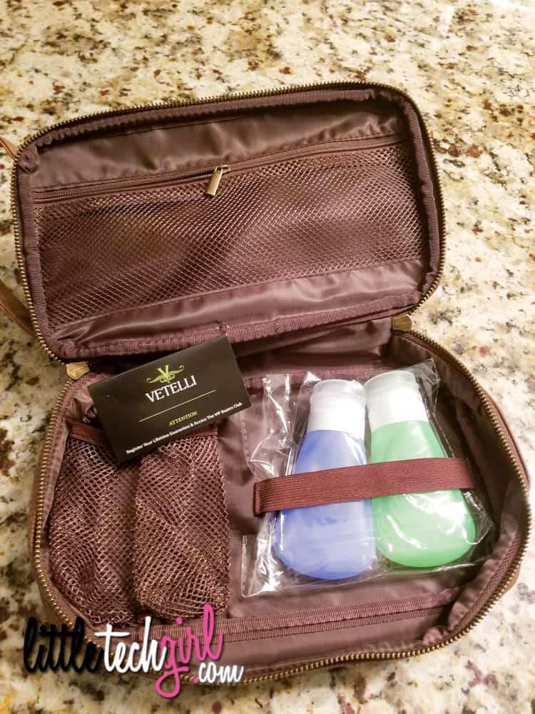 The Vetelli Classic Leather Toiletry Bag